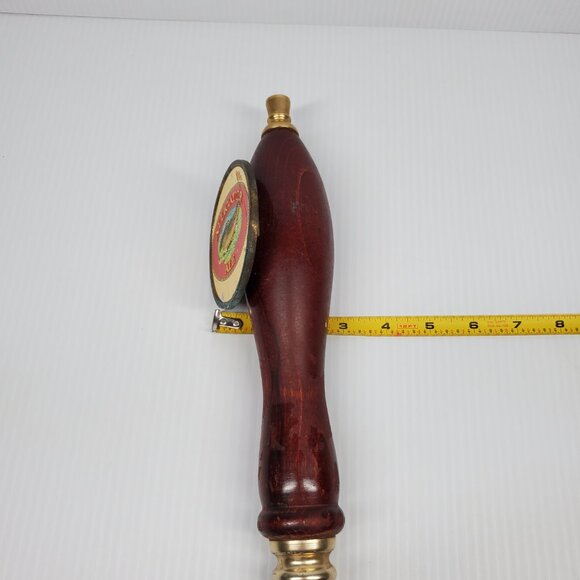 Wood Alligator Ale Beer Tab Pull 12.5" Tall with Medal Tip, Base, Logo Plate - Picture 12 of 12